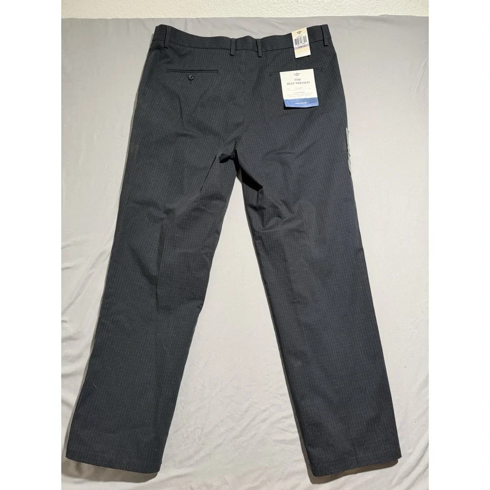 NWT dockers plaid patterned‎ straight fit slacks pants, men's 38x32